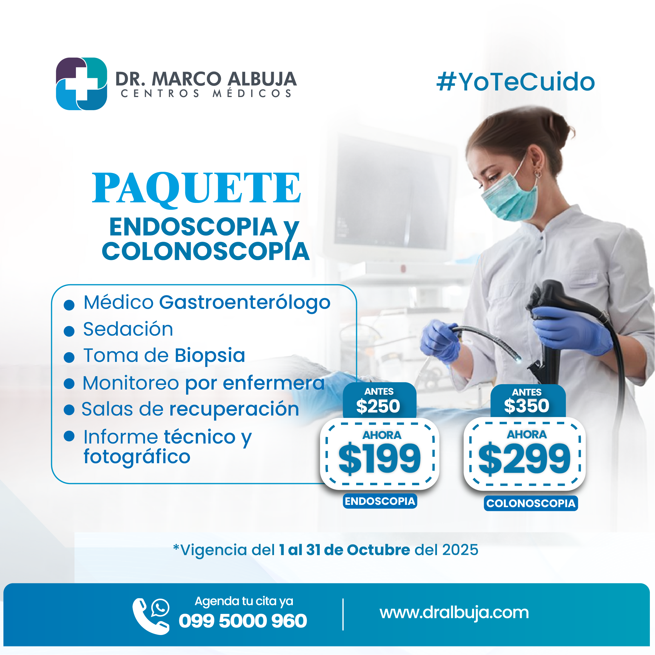 Paquete de Endoscopia y Colonoscopia