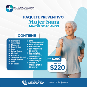 PAQUETE MUJER SANA +40