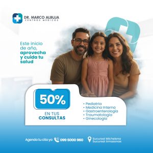 50% Consultas Médicas